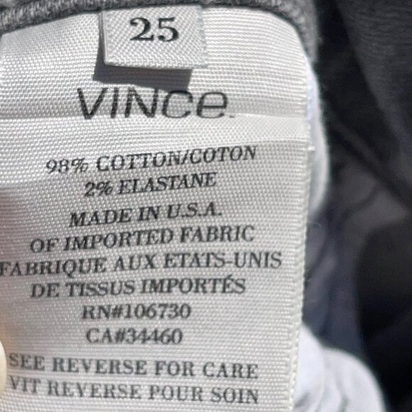 New Vince by Vince Camuto SIZE 0 Skinny Gray Waxed Jeans NWT - Picture 7 of 7